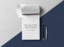 Notepad overhead view Mockup PSD Free Download - PsFiles