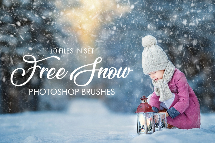 snow photography effect brush photoshop