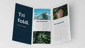 A4 Tri-Fold Flyer PSD Free Download