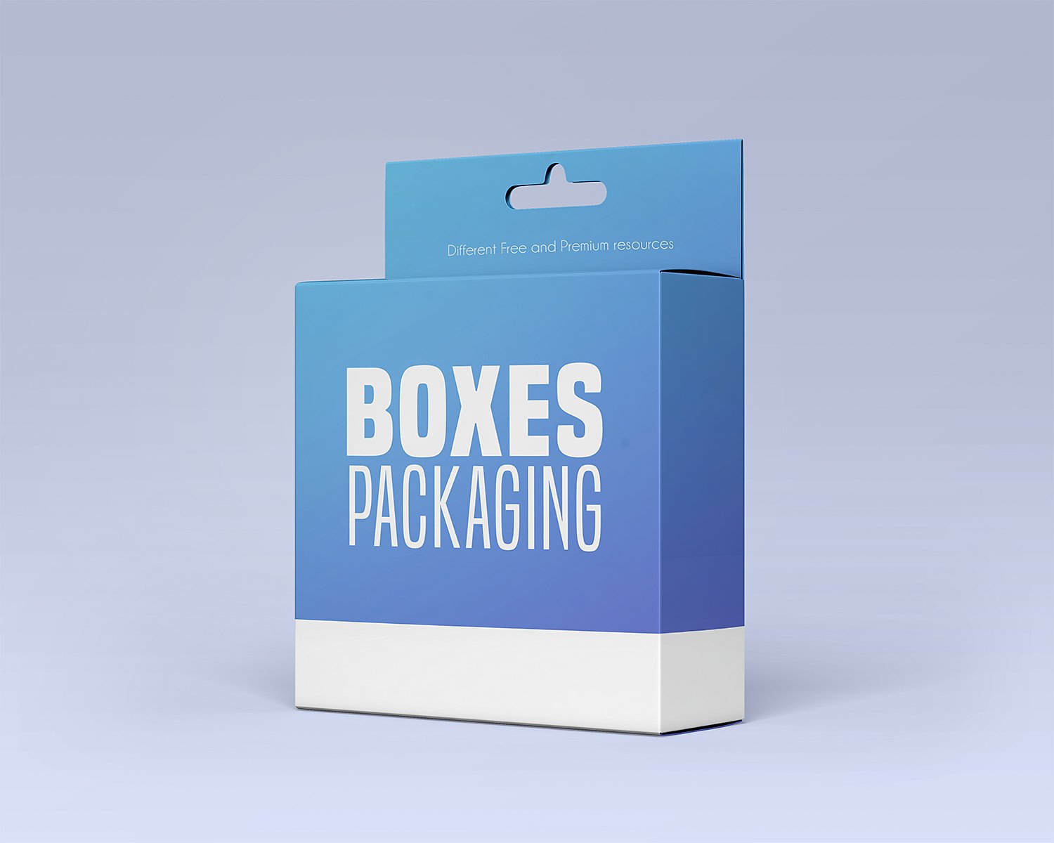Handing Mobile Charger Box Package Mockup