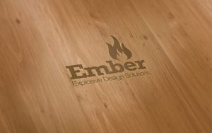 Wood Engraving Machine Logo Printed Sample Logo Mockup PSD