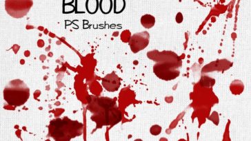 Blood Drops Splash Brush Photoshop Cs6
