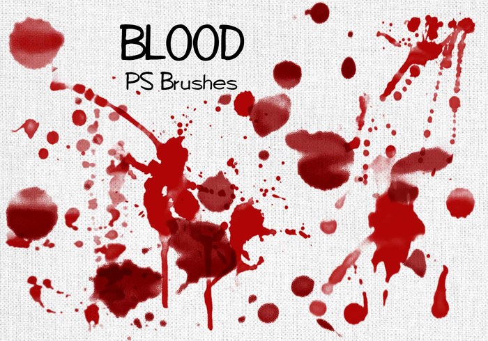 Blood Drops Splash Brush Photoshop Cs6