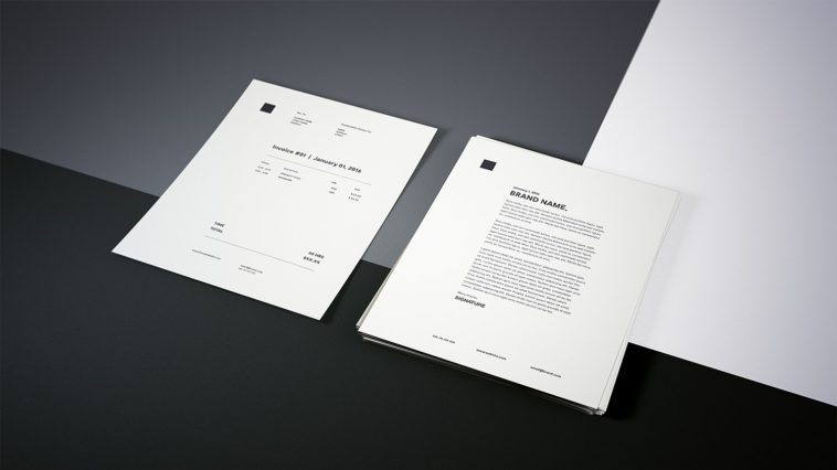 Free Photorealistic Letterhead Mockup PSD - PsFiles