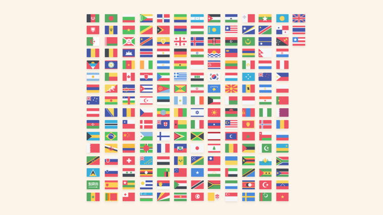 country flags free PSD
