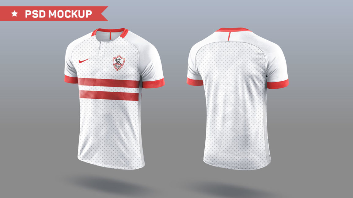 Free Adidas Style Soccer Jersey Mockup PSD PsFiles