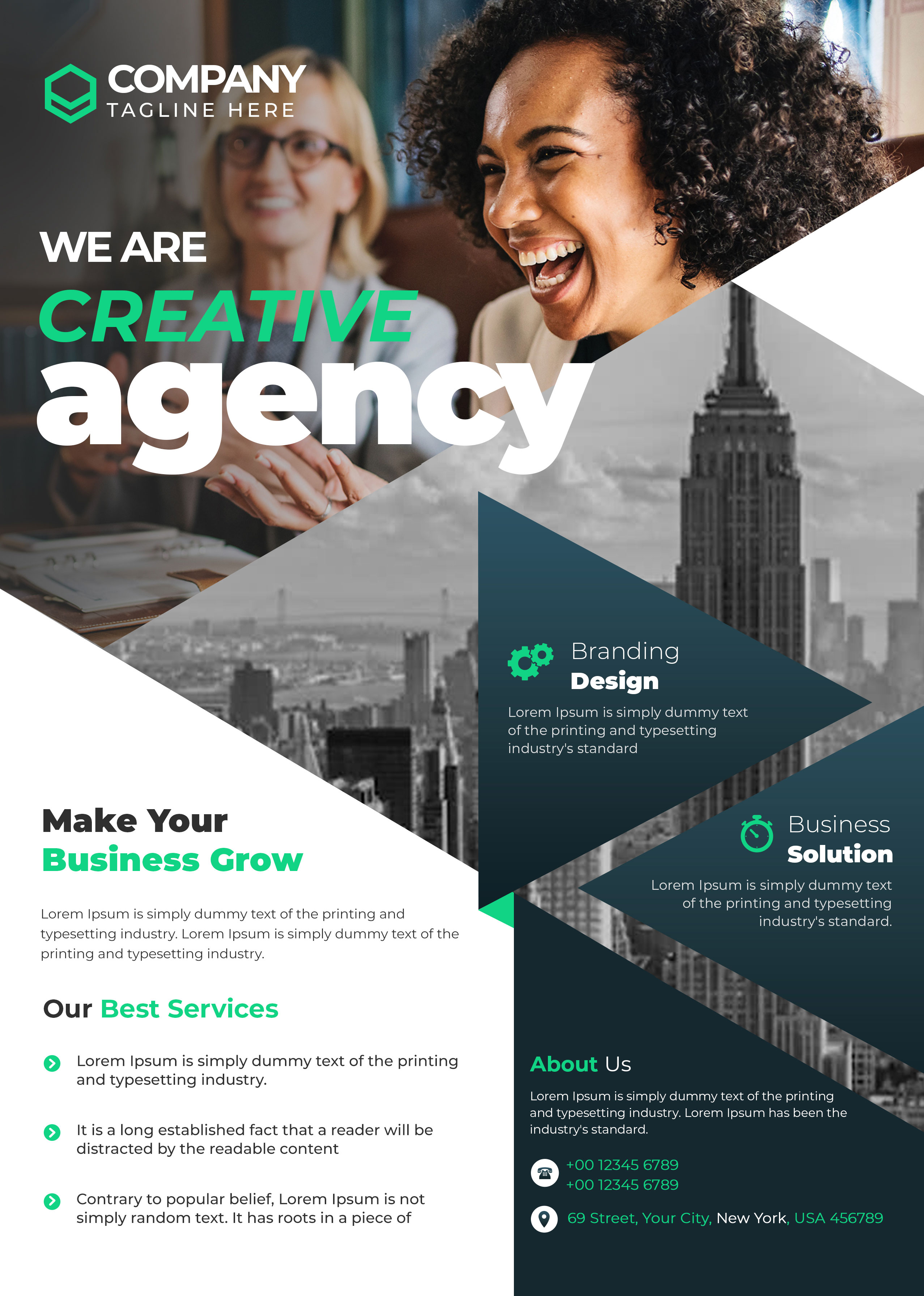 FreePSDFlyer free Corporate, Professional Business, Creative Agency Free Flyer PSD Template Download PsFiles