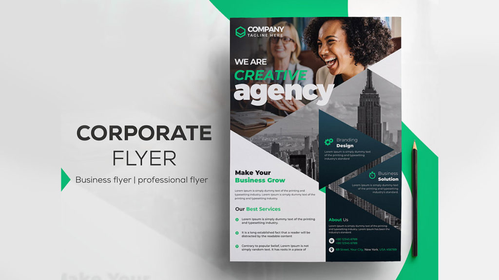 Free Business Flyer PSD Template PSD - PsFiles