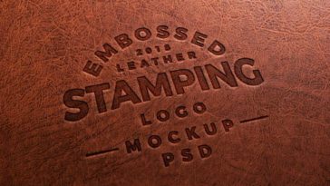 Elegant Embossed Logo Mockup