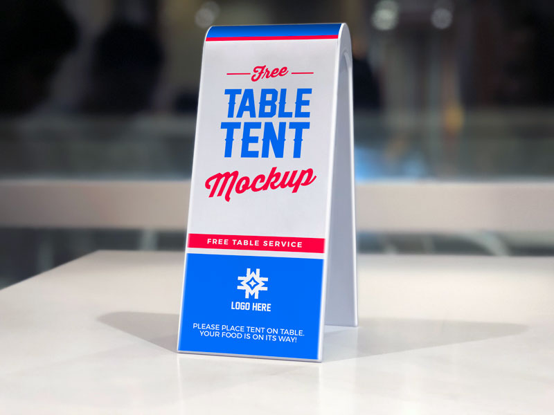 Download Free 2 Sided Plastic Table Tent Mockup Psd Psfiles