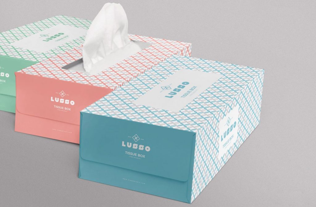 Free PSD Tissue Paper BOX