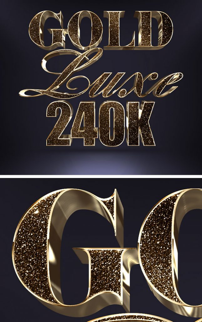 Bling Bling Text and Logo Effect Vol.1, PSD Template