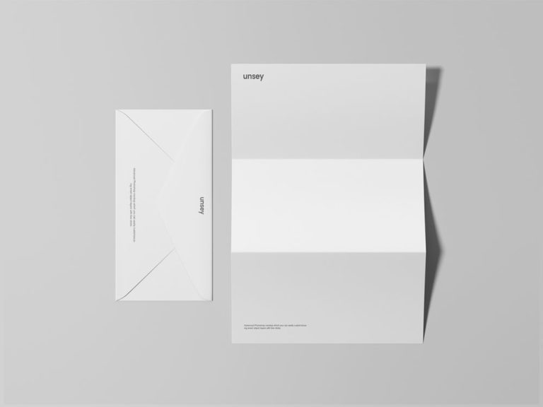 Free Letterhead and Envelope Mockup PSD - PsFiles