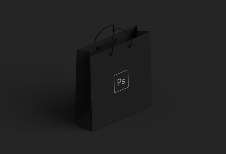 Download Free Black Paper Shopping Bag Mockup Psfiles