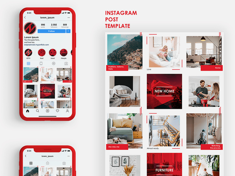 Free Instagram Post Stories PSD Templates PsFiles