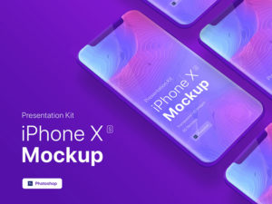 Free iPhone XS Mobile App Showcase Mockup PSD - PsFiles