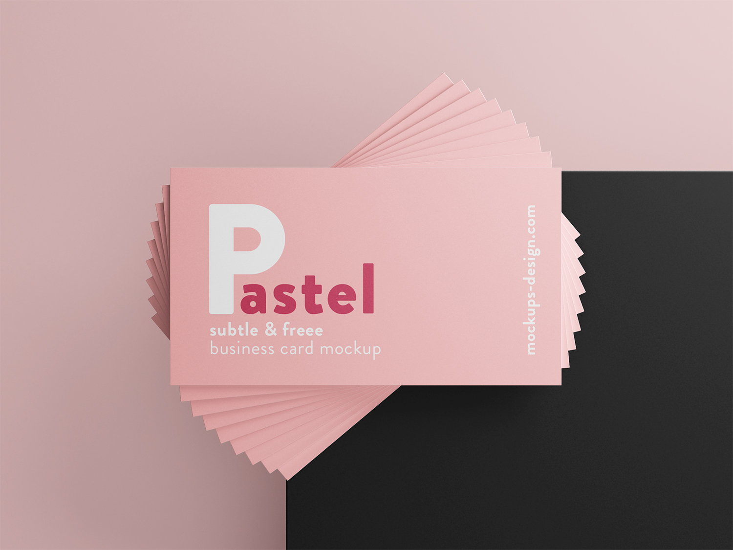 Free Thick Business Cards Mockups PsFiles