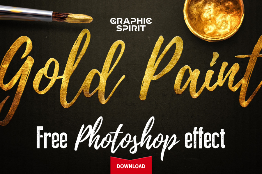 metallic gold photoshop effects free download