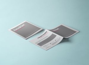 Free Square Brochure Inner MockUp PSD