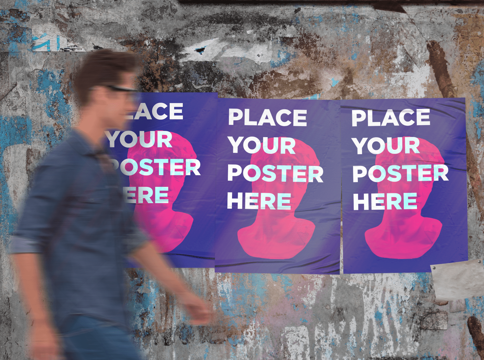 Download Urban Wall Poster Free Mockup Psfiles PSD Mockup Templates