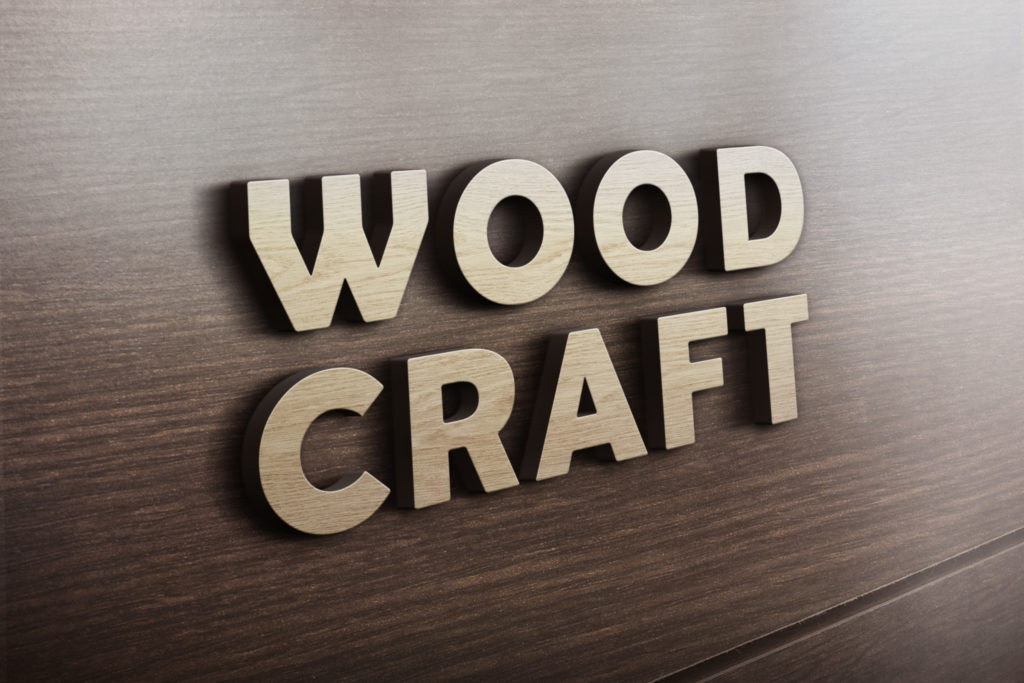 Wooden Logo Mockup