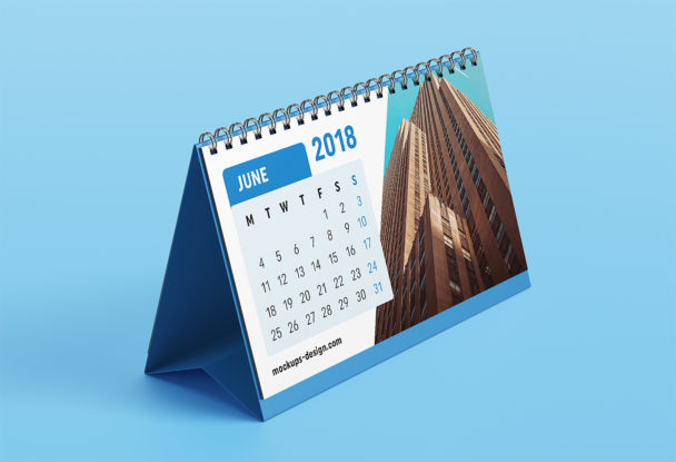 Free Desk Calendar Mockup 3 PSD File - PsFiles