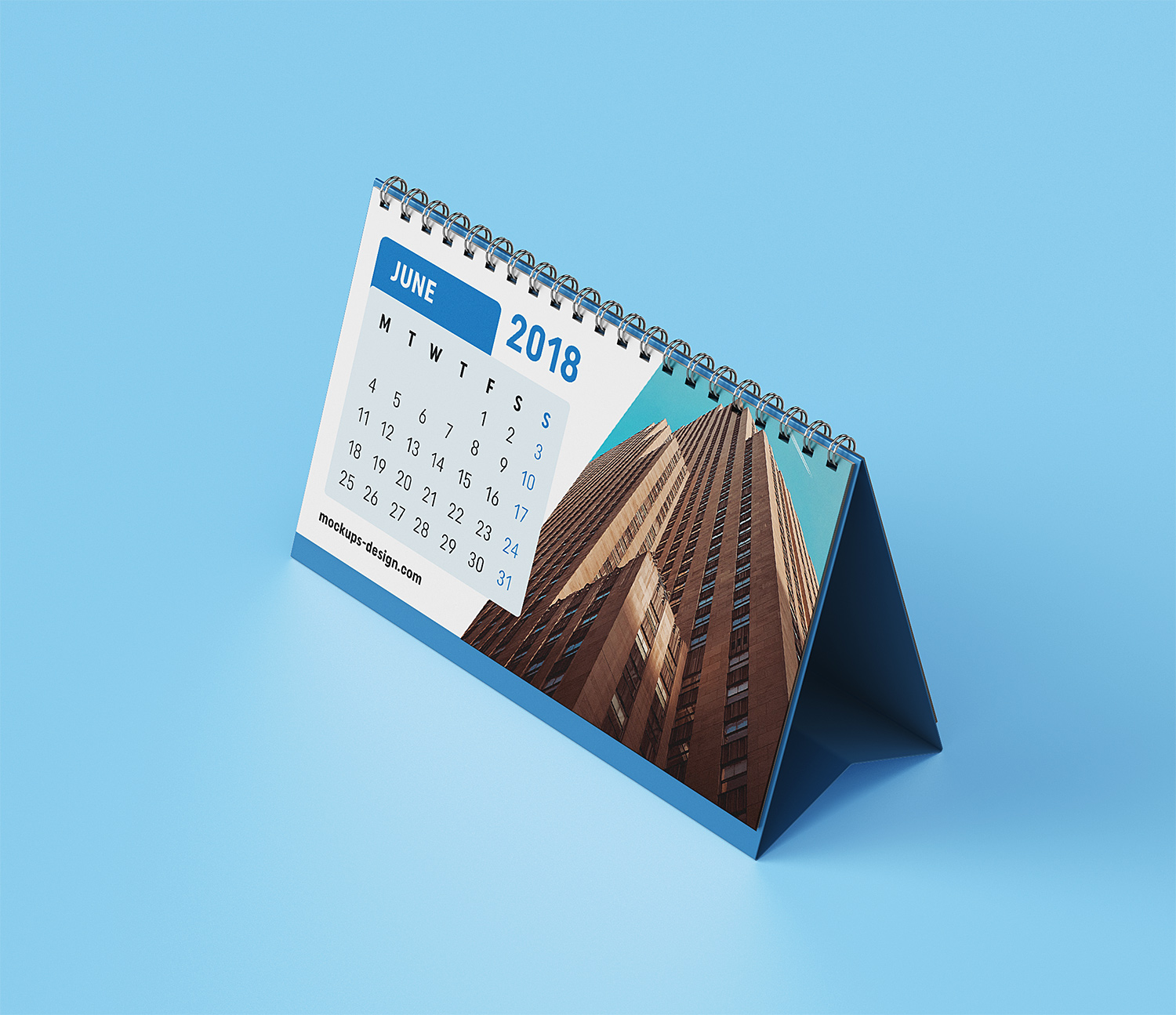Desk Calendar Free Mock-up PSD
