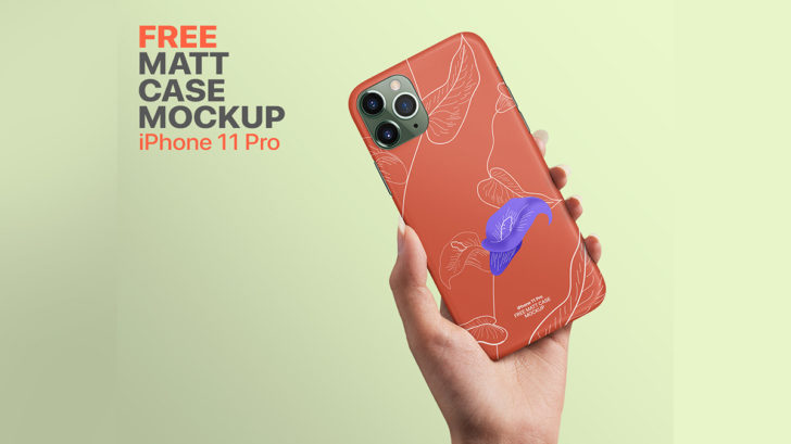 Free iPhone 11 Matt Case Mockup PSD - PsFiles