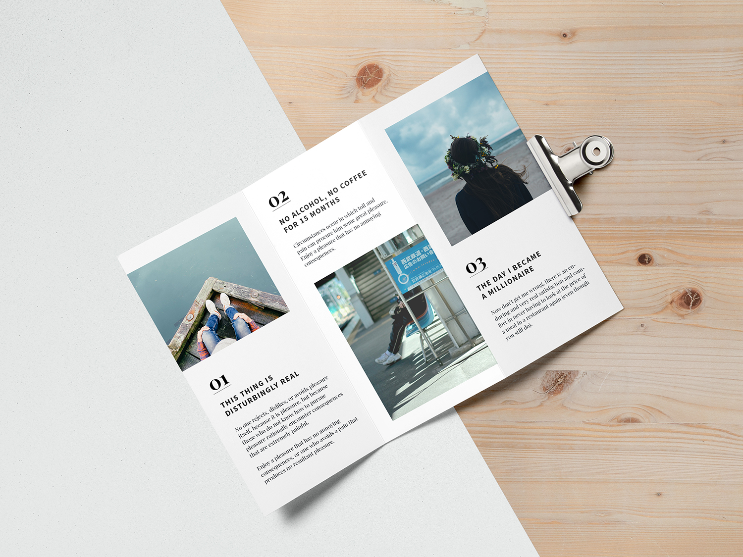 Free Tri-Fold Brochure Mockup PSD - PsFiles - Free Photoshop Files With 3 Fold Brochure Template Free Download
