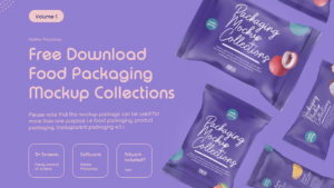 Free Food Packaging Mockup PSD Collection