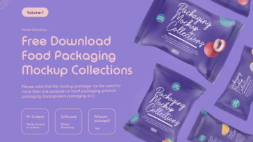 Free Food Packaging Mockup PSD Collection