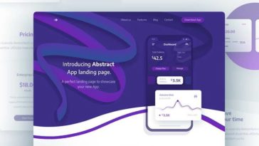 App Landing Page PSD Template