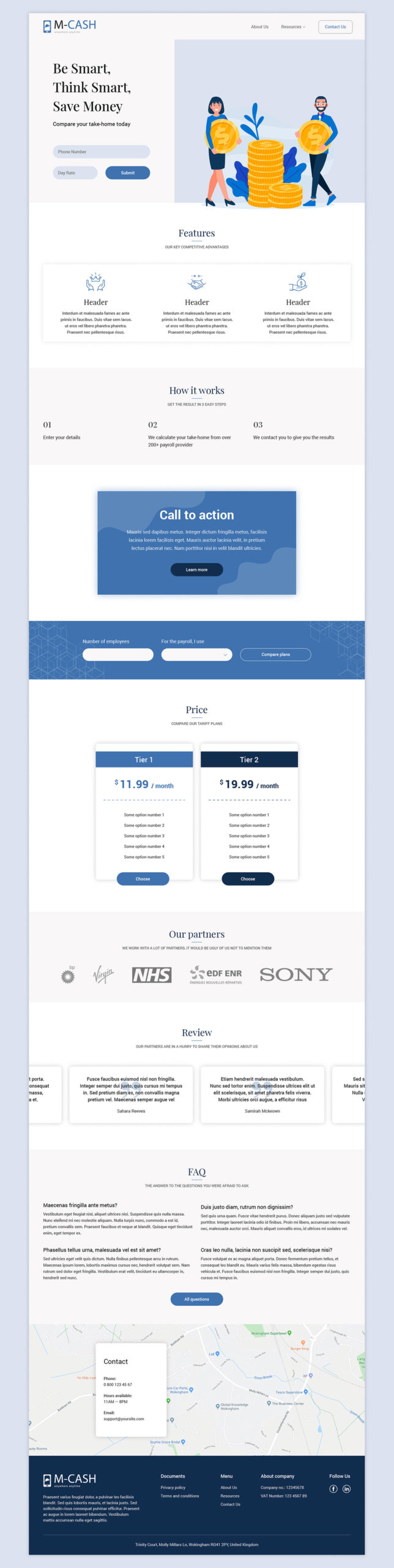 Accounting Landing Page PSD TEMPLATES