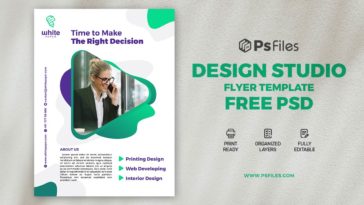 Creative Design Studio Flyer Template Free PSD