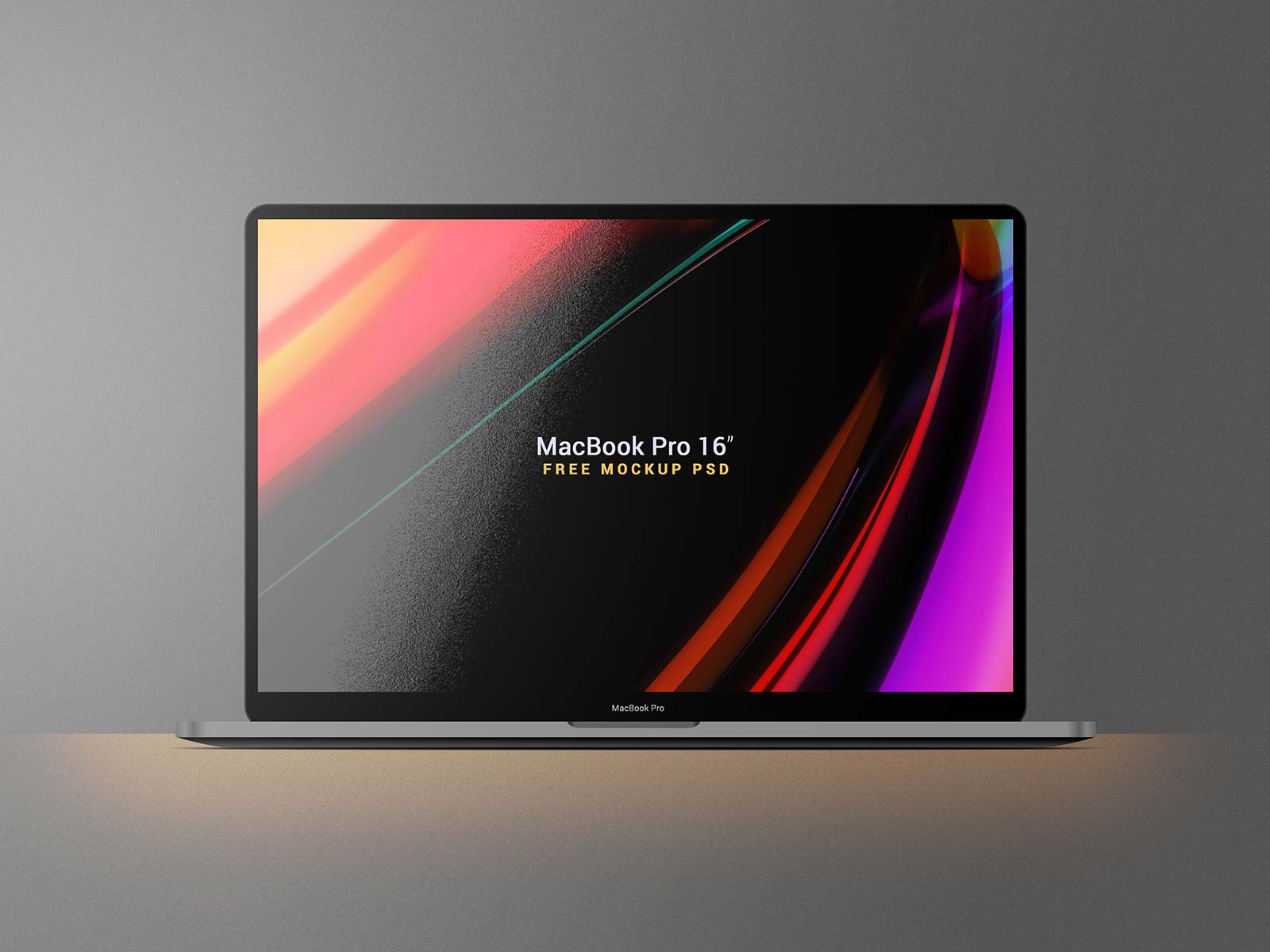 Free MacBook Pro 16 Mockup PSD & Ai