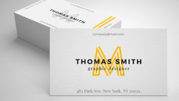 Realistic Business Card Mockup Free PSD