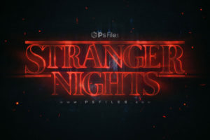 Free Stranger Things 4 Text Effect PSD