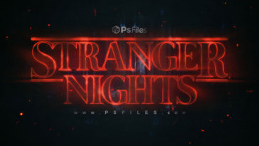 Free Stranger Things 4 Text Effect PSD