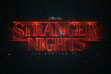 Free Stranger Things 4 Text Effect PSD