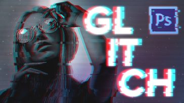 Glitch Photo and Text Effect Photoshop Tutorial