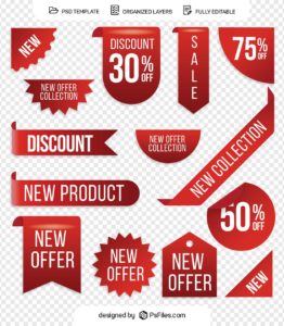 Free 13 Special Offer Sale Tags Shapes PSD - PsFiles