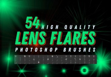 Lens Flares Photoshop Brushes