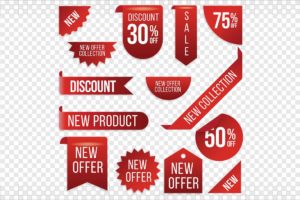Special Offer Sale Tags Free PSD
