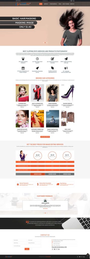 PhotoEditing Website Landing Page PSD Template - PsFiles