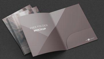 A4 File Folder Mockup