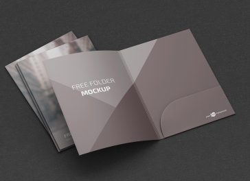 A4 File Folder Mockup