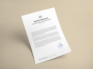 Free A4 Paper PSD Mockup - Free PSD Mockups | PsFiles