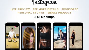 Instagram Mockup Set PSD