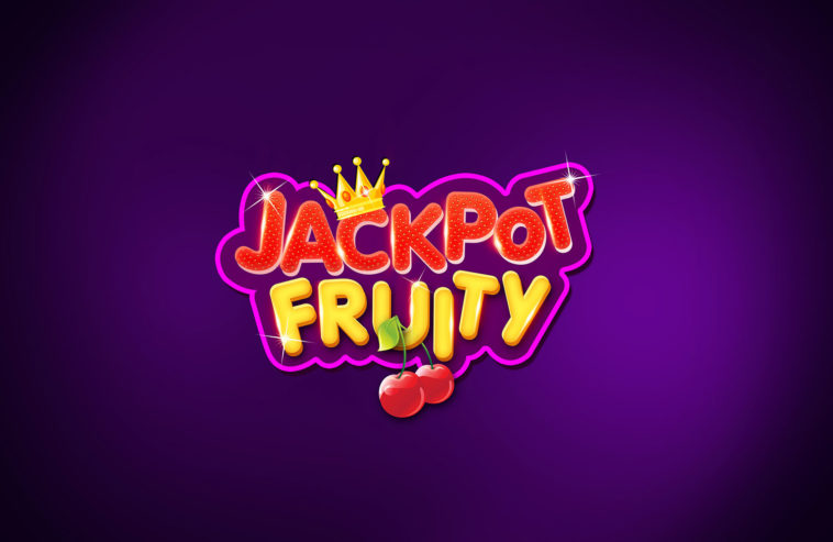 Jackpot Fruity Logo design PSD file