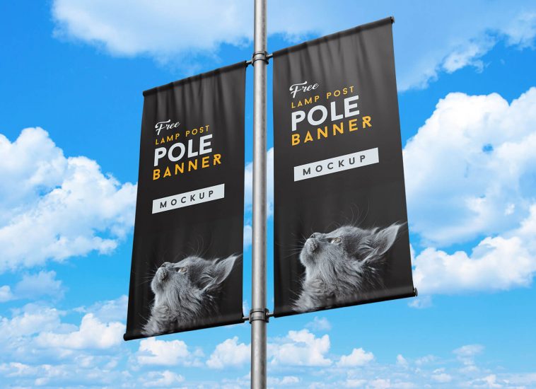 Pole Banner Mockup